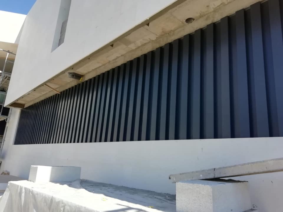 Dettaglio tecnico lamelle alluminio