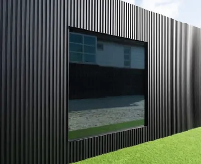 Applicazione architettonica lamelle